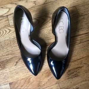 BCBG black patent 3” heel, size 7.5